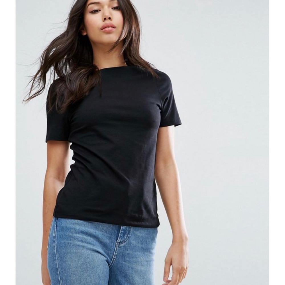 ASOS top with straight neck